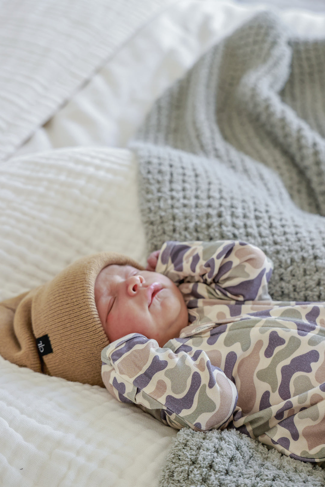 Zipper Footie | Camo Cutie