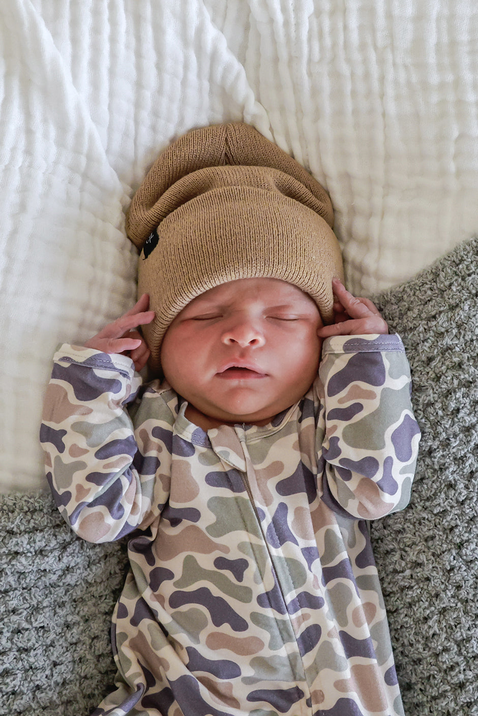 Zipper Footie | Camo Cutie