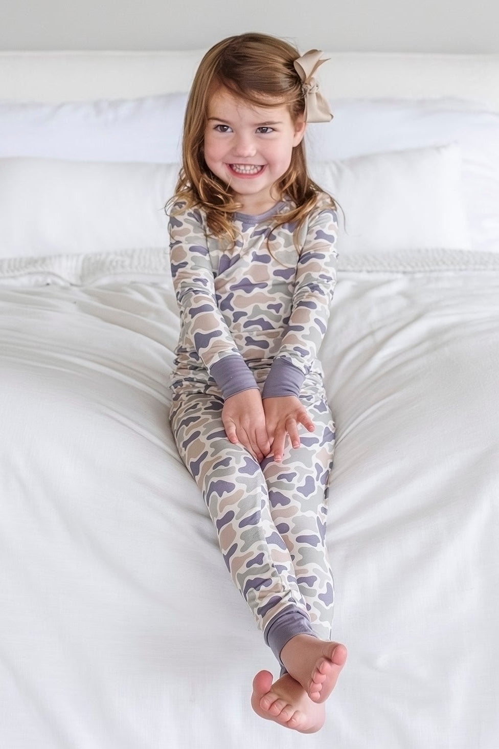 Two Piece Pajama Set | Camo Cutie