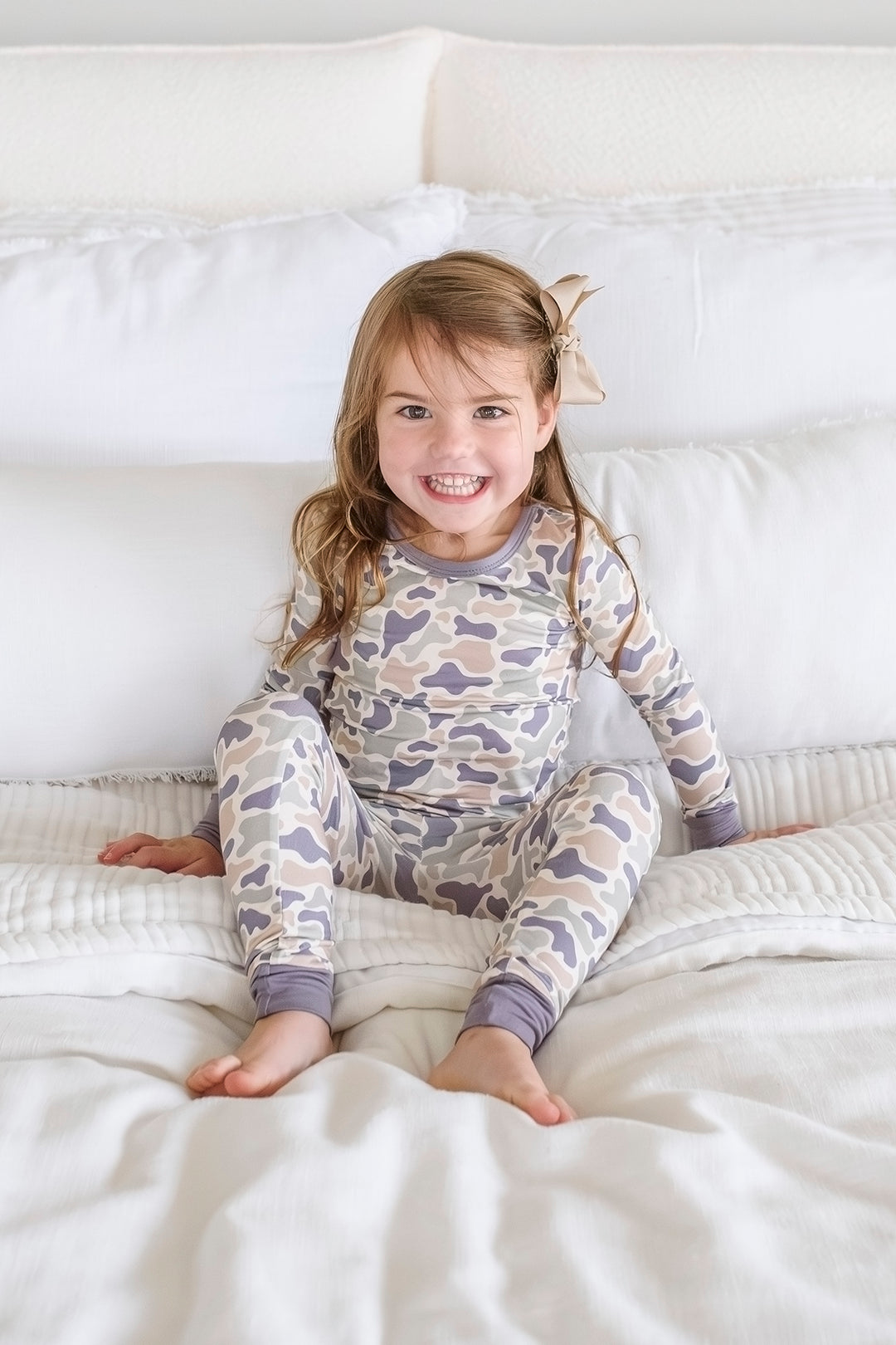 Two Piece Pajama Set | Camo Cutie