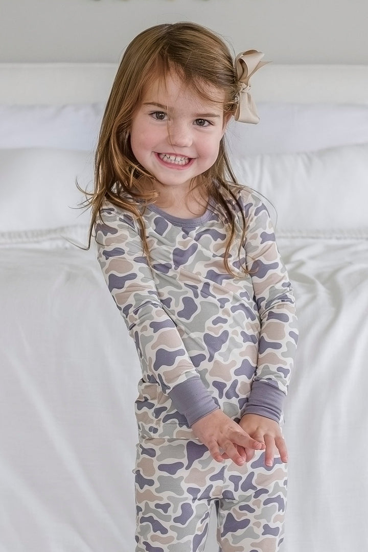 Two Piece Pajama Set | Camo Cutie