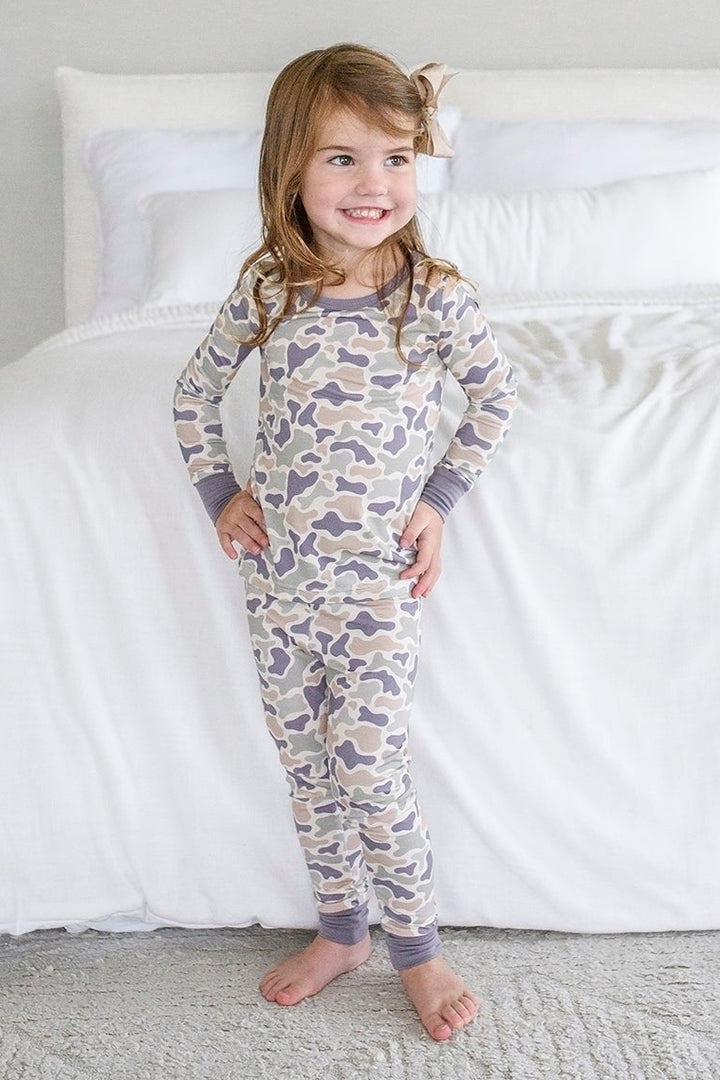 Two Piece Pajama Set | Camo Cutie