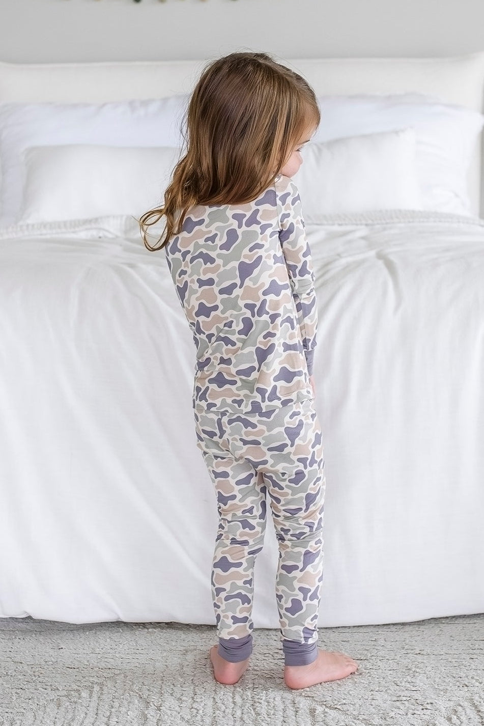 Two Piece Pajama Set | Camo Cutie