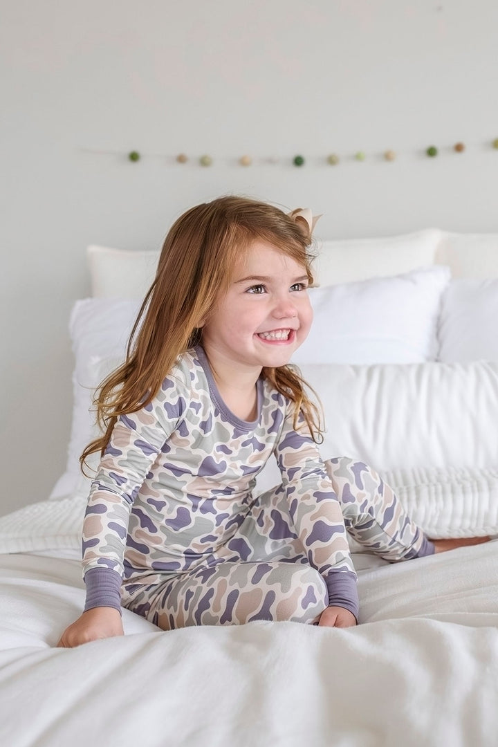 Two Piece Pajama Set | Camo Cutie