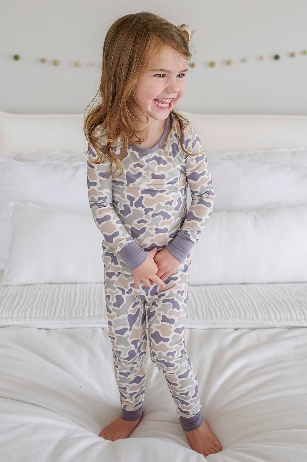 Two Piece Pajama Set | Camo Cutie