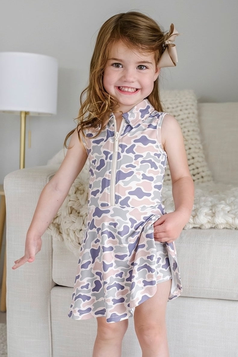 Girl's Polo Dress | Camo Cutie
