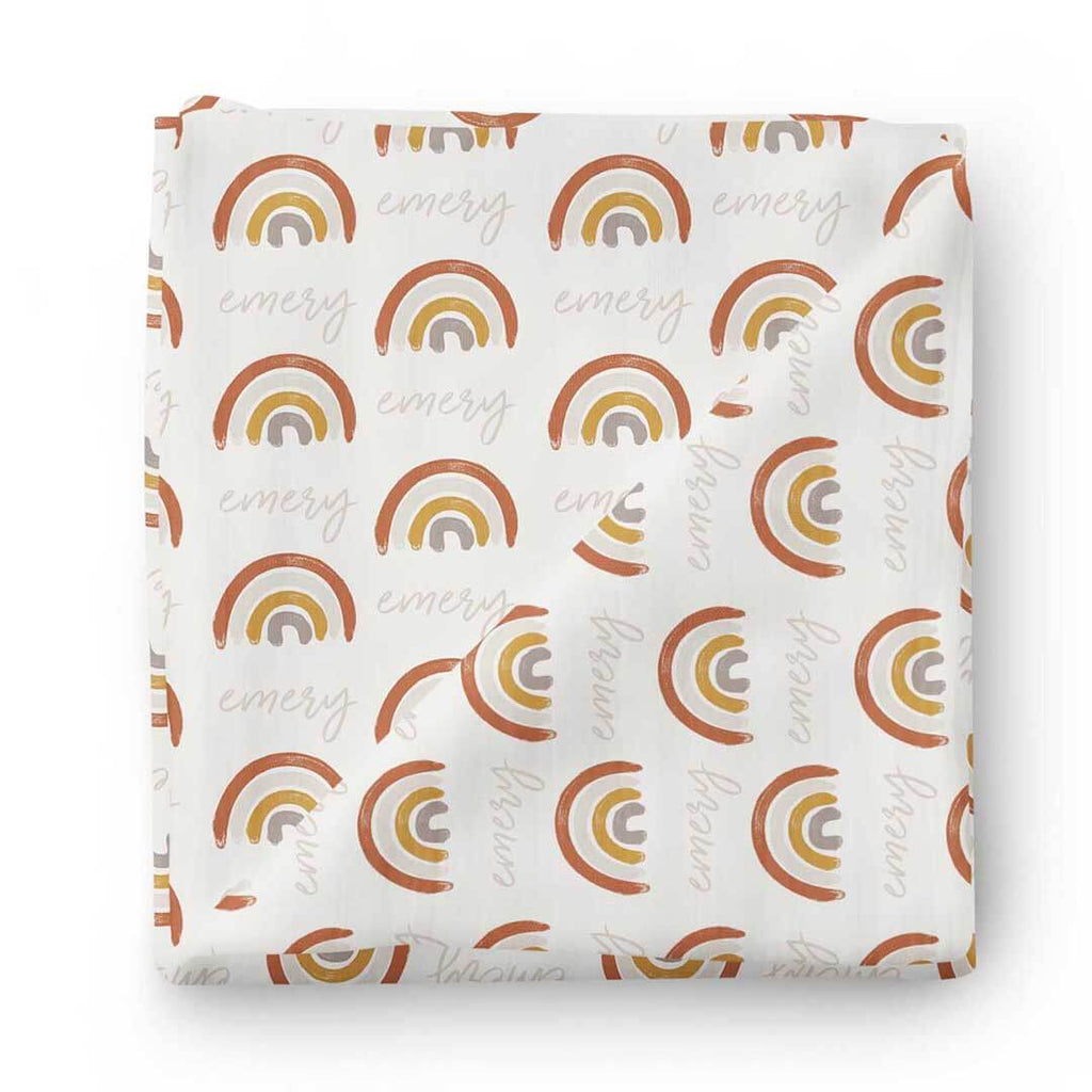 Cannons Earthy Personalized Swaddle Blanket
