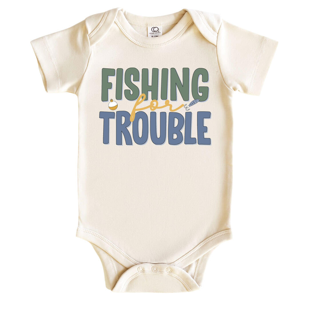 Fishing For Trouble Graphic Bodysuit | Natural
