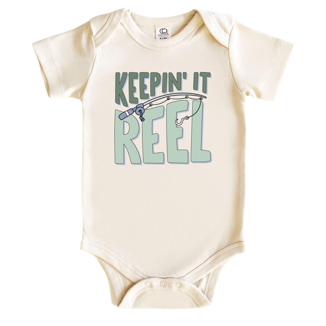 Keepin' It Reel Graphic Bodysuit | Natural