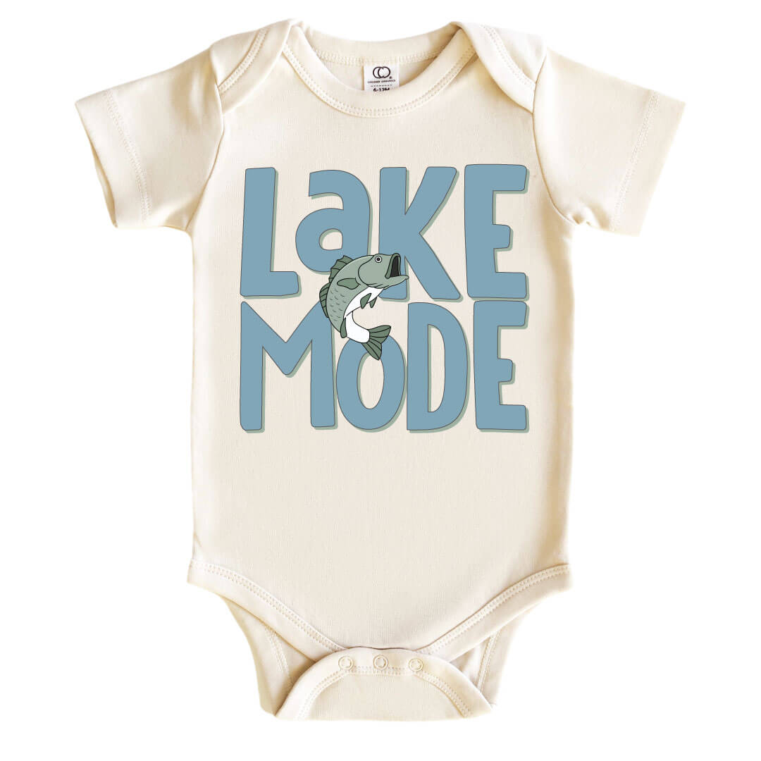 lake mode graphic bodysuit for boys 