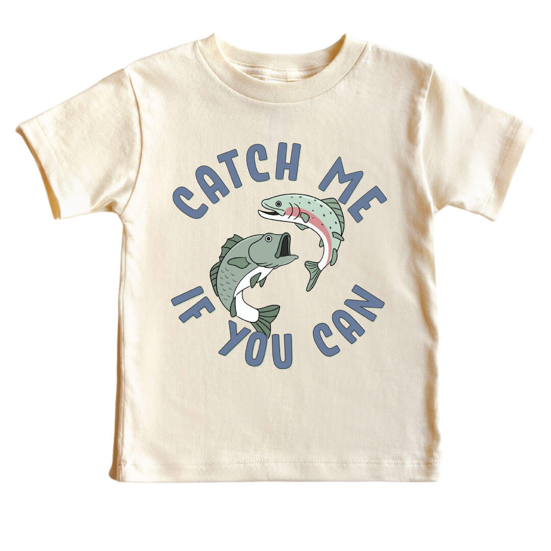 Catch Me If You Can Kids Graphic Tee | Natural