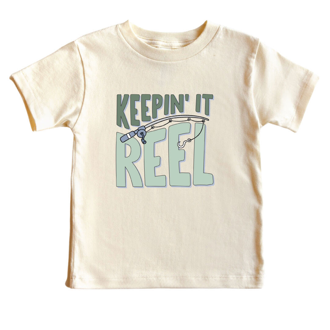 Keepin' It Reel Kids Graphic Tee | Natural