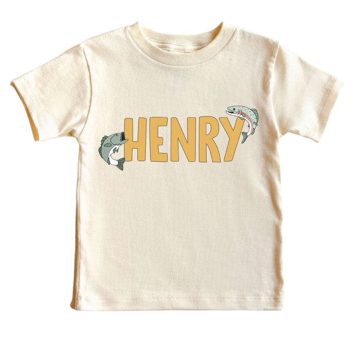 catch of the day personalized graphic tee for kids 