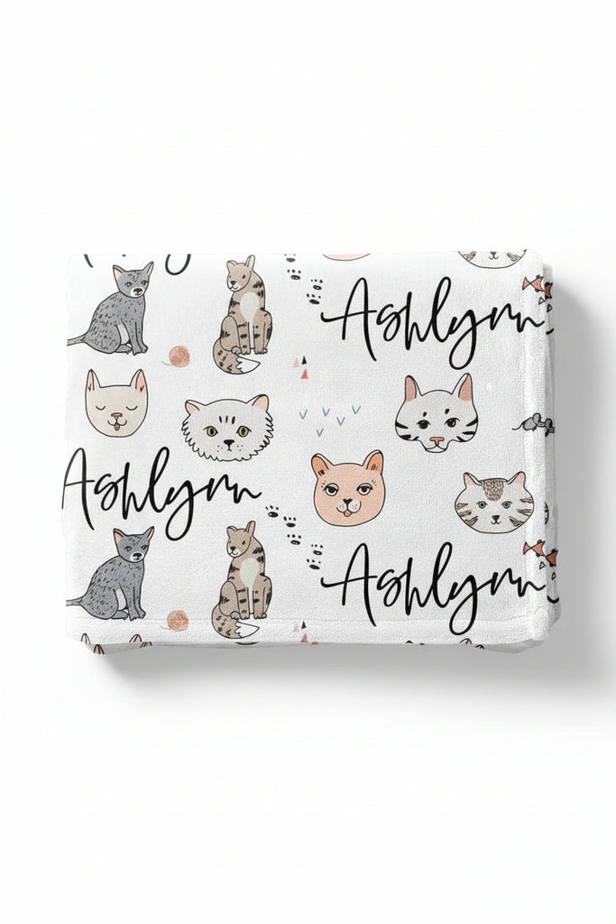 Purrdy Kittens Personalized Blanket