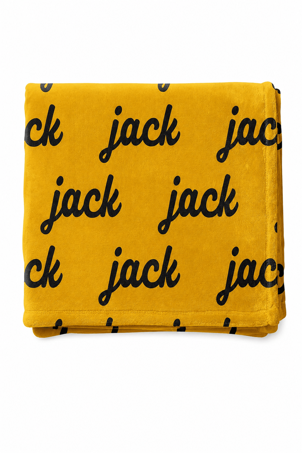 yellow and black personalized color blanket for kids 