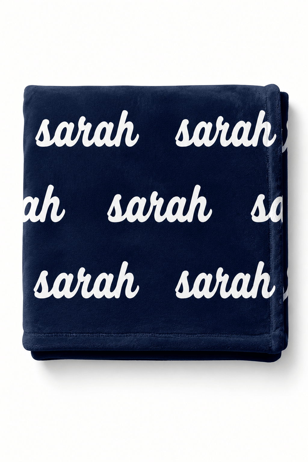 navy and white personalized color blanket 