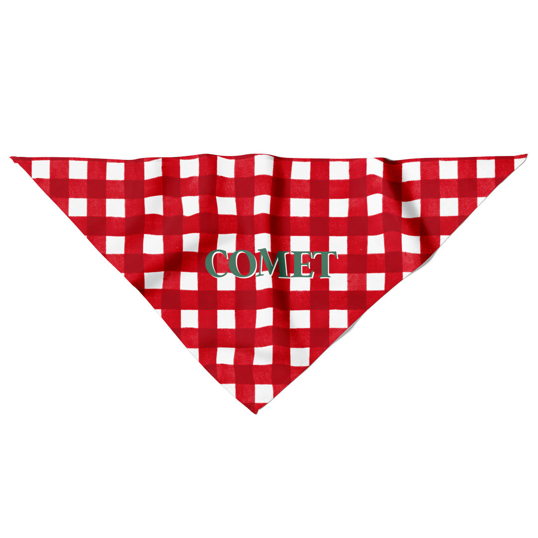 checking it twice personalized dog bandana family matching christmas 