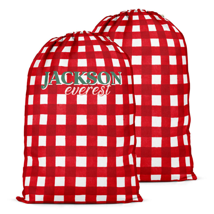 checking it twice personalized santa sack for kids 