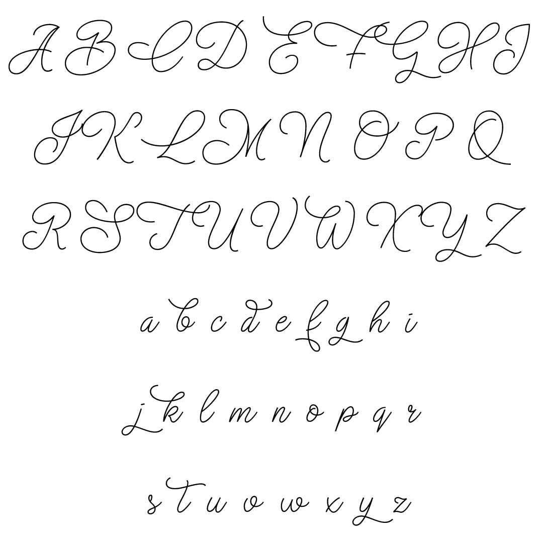 christmas wish monoline font 