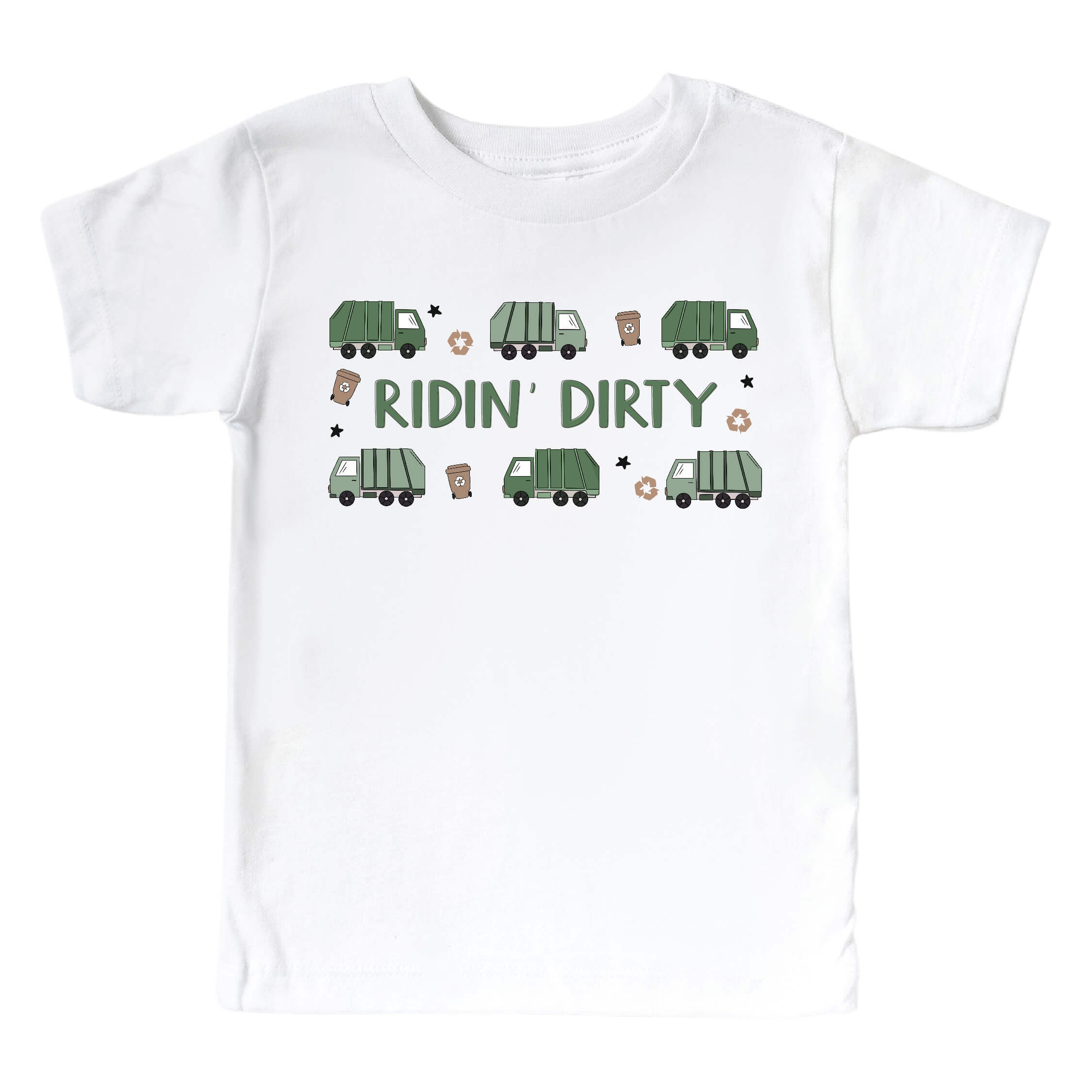 Ridin Graphics Ridin' Dirty Kids Graphic Tee | White – Caden Lane