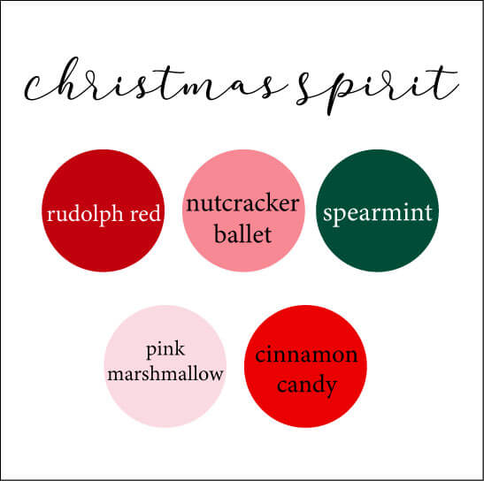 christmas personalized blanket color swatches 