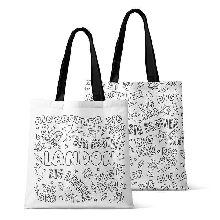 big brother personalized tote bag 