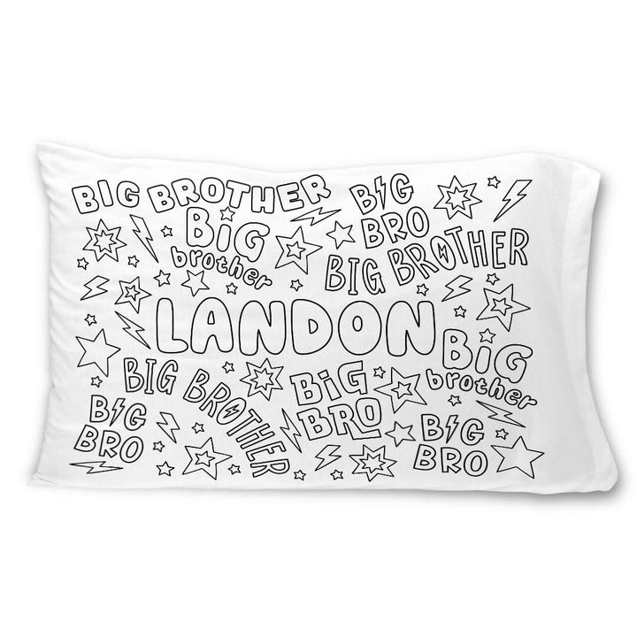 big brother personalized pillow case cover for boys 