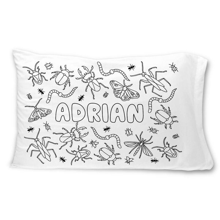bug personalized pillow case for boys