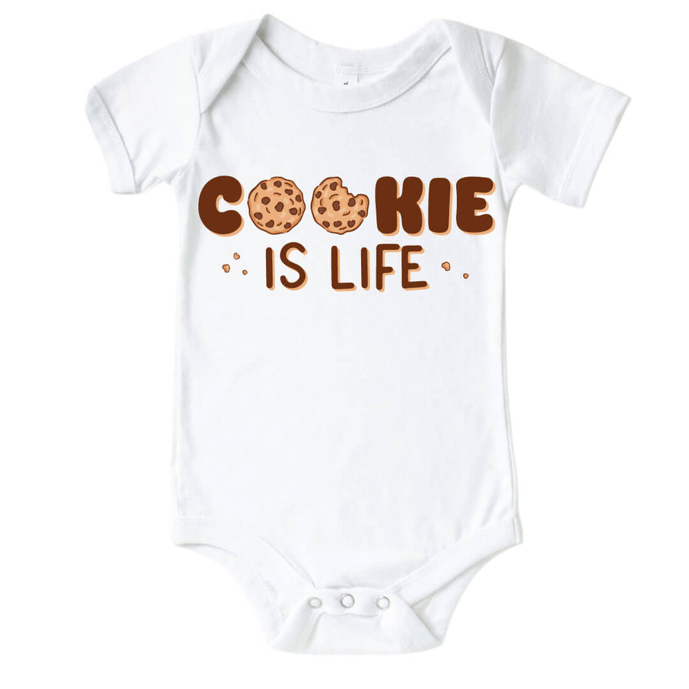 cookie is life graphic bodysuit for babies 