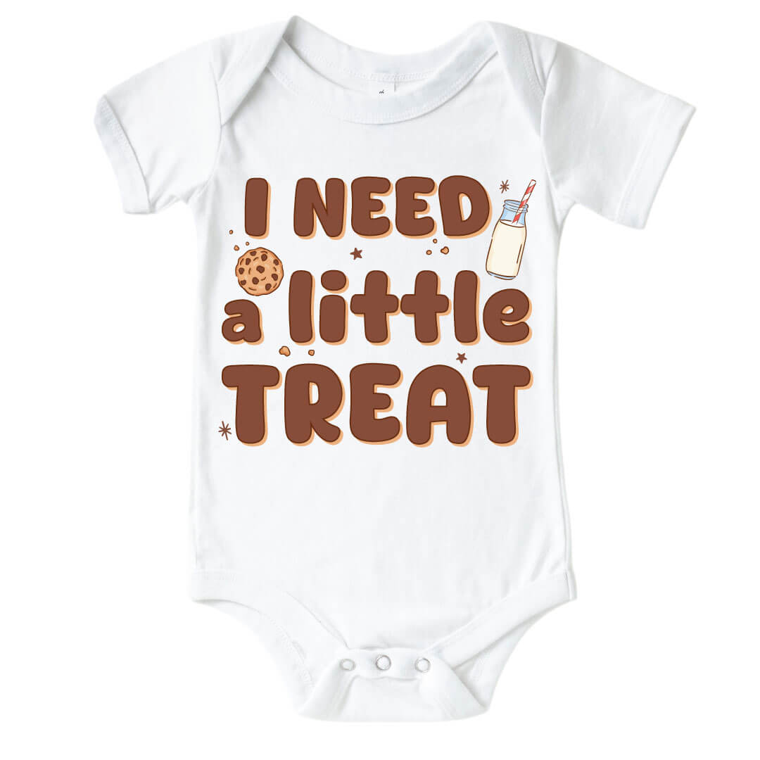 i need a little treat graphic bodysuit for babies 