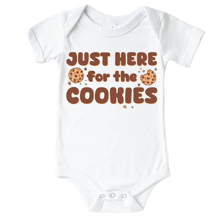 just for the cookies graphic bodysuit for babies 