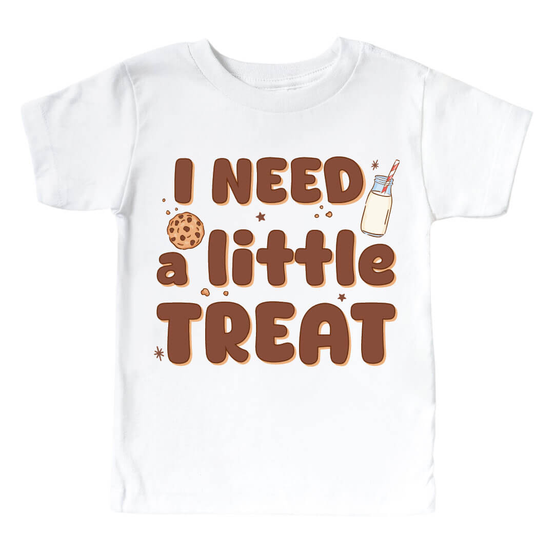 i need a little treat graphic tee for kids 