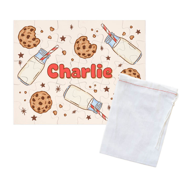 cookie cuddles personalized kids puzzle with drawstring bag 