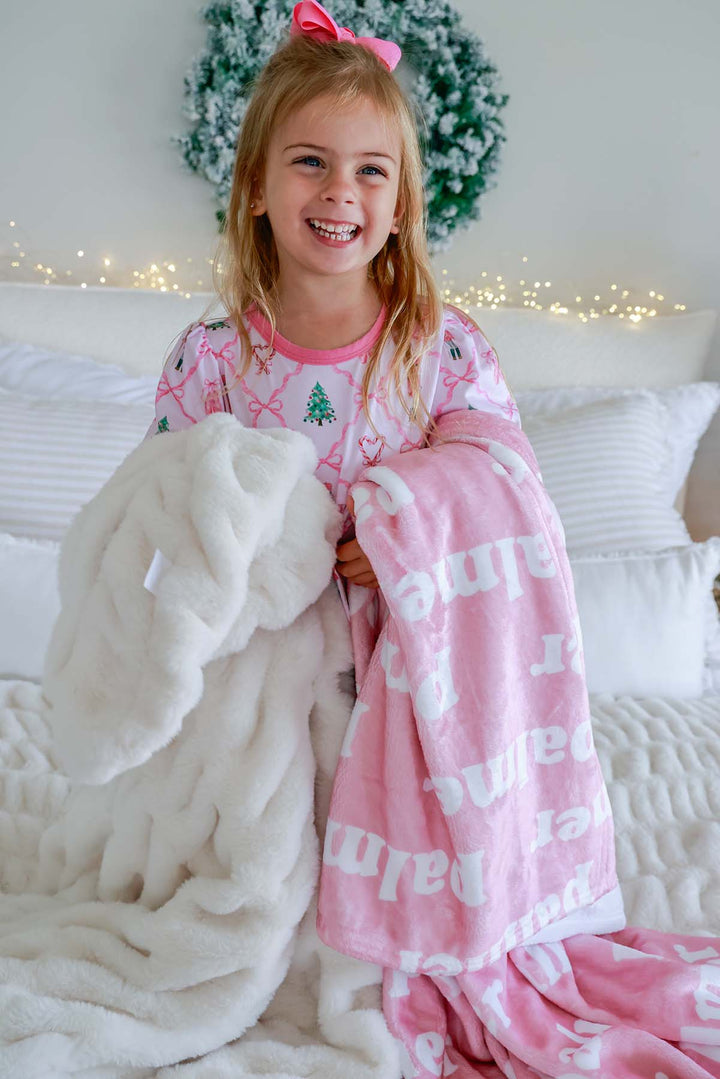 Christmas Spirit Personalized Color Blanket