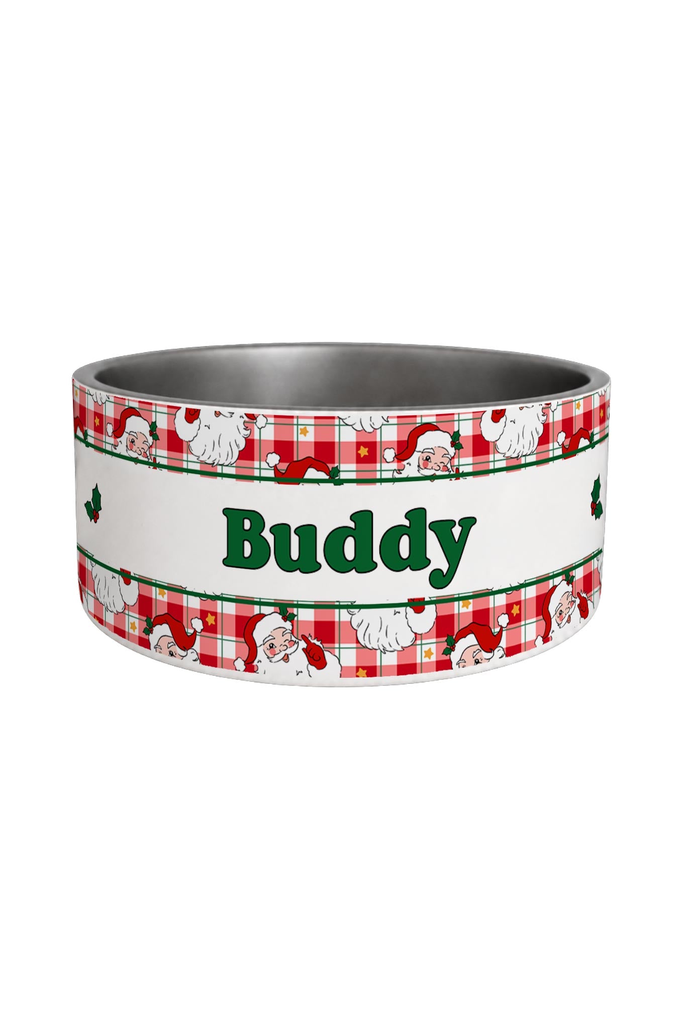 Personalized Christmas Pet Bowl | Cozy Claus