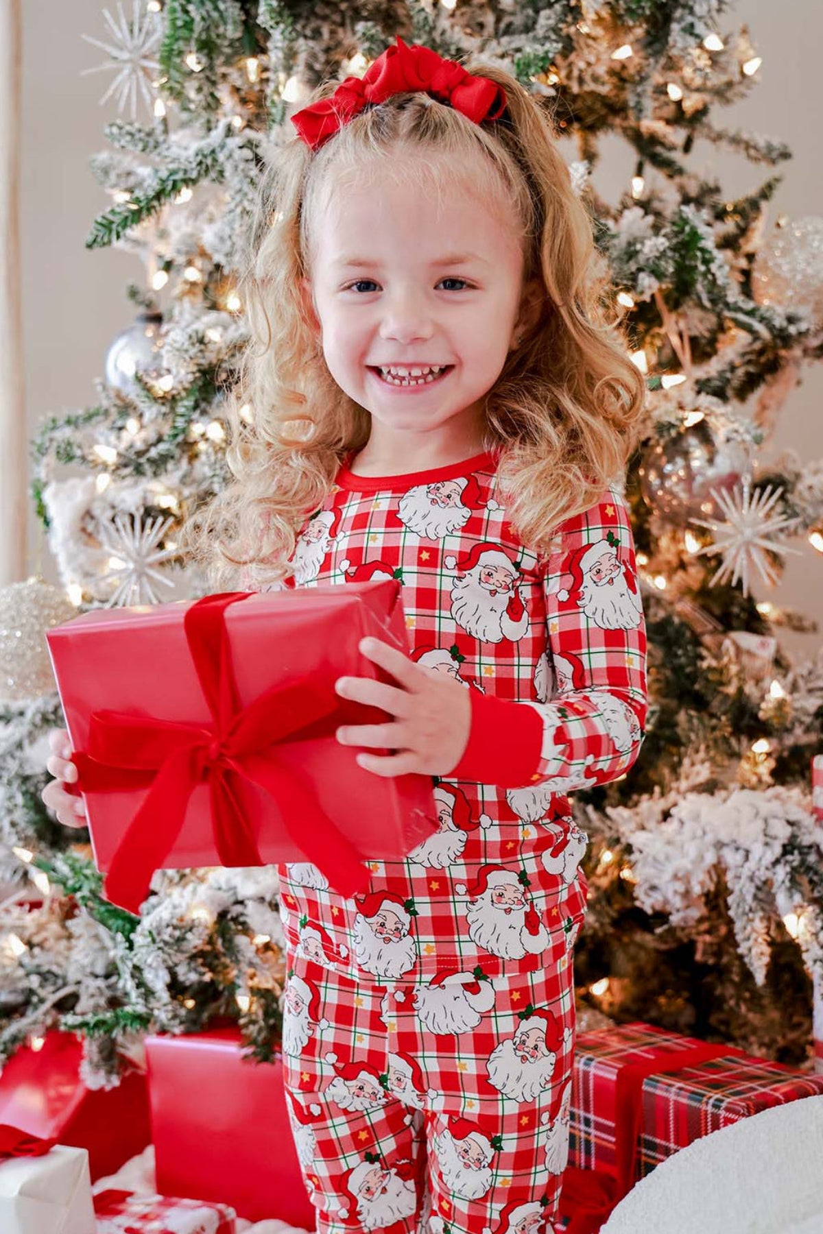 Christmas Bamboo Two-Piece Pajama Set | Cozy Claus