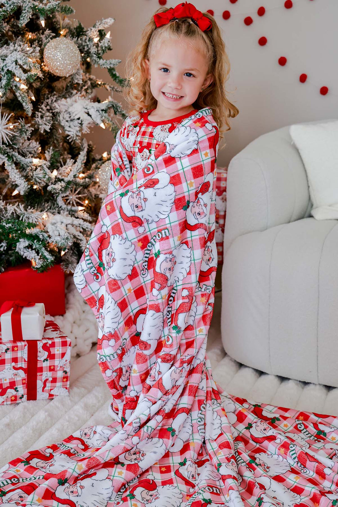 Christmas Personalized Kids Blankets