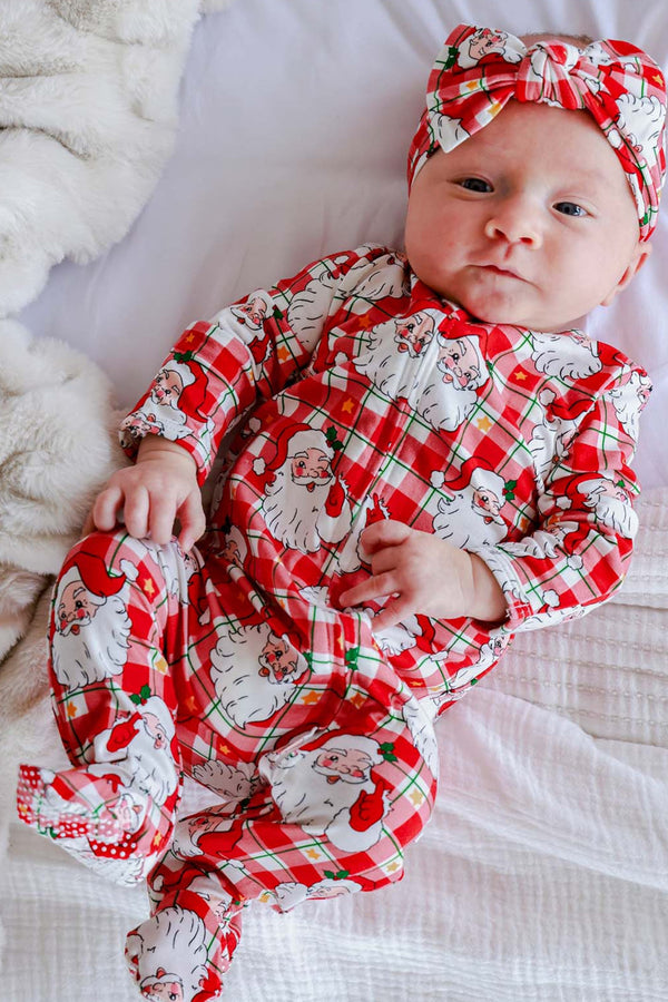 Christmas Zipper Footie, Cozy Claus