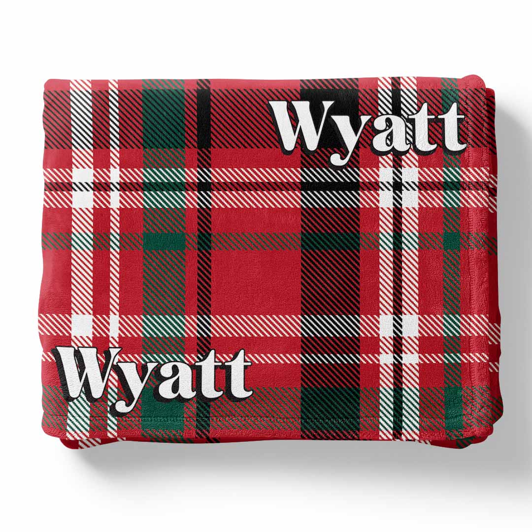 cozy season personalized kids blanket