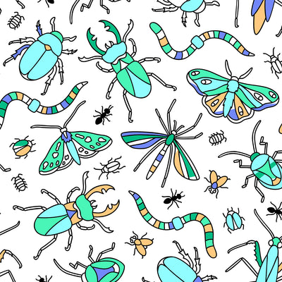 Colorable Two Piece Pajama Set | Doodle Bugs
