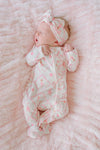 Ruffle Zipper Bamboo Footie | Darling Ballerina