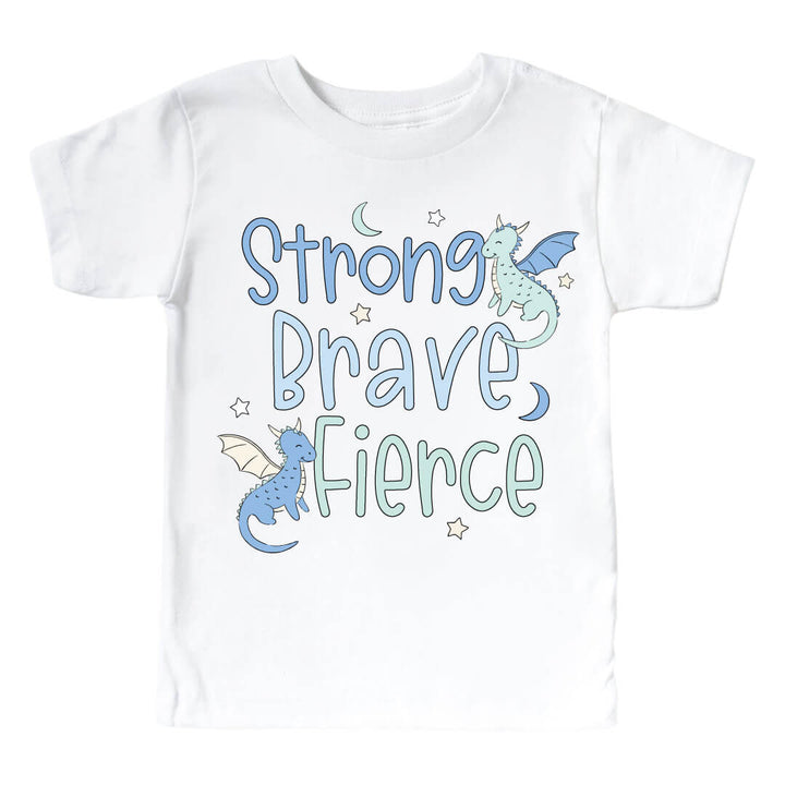 dragon adventure blue graphic tee for kids 