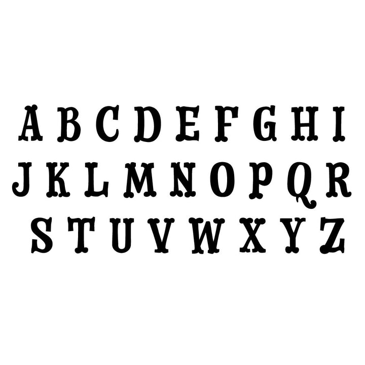 dry cowboy uppercase font 