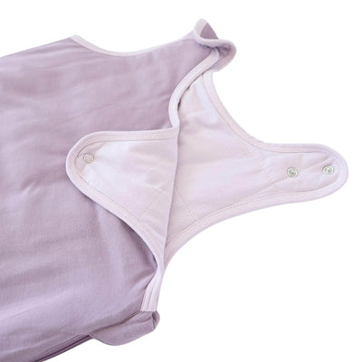 dusty purple sleep sack with snaps