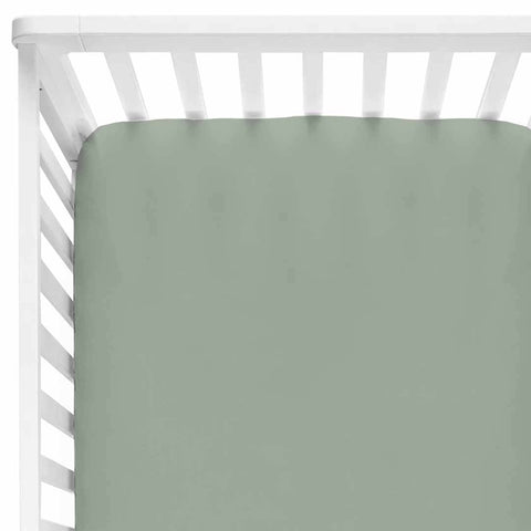 Hunter green crib outlet sheet