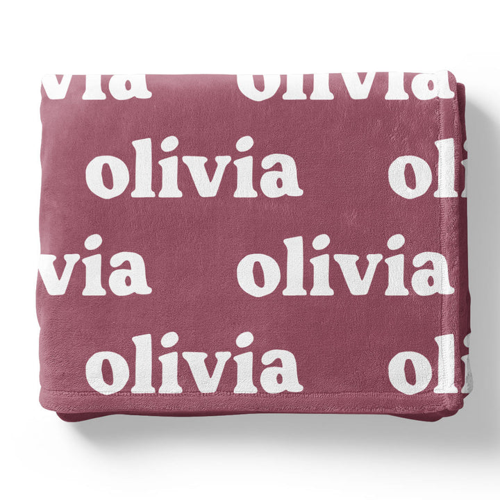 Violet Tones Personalized Color Blanket