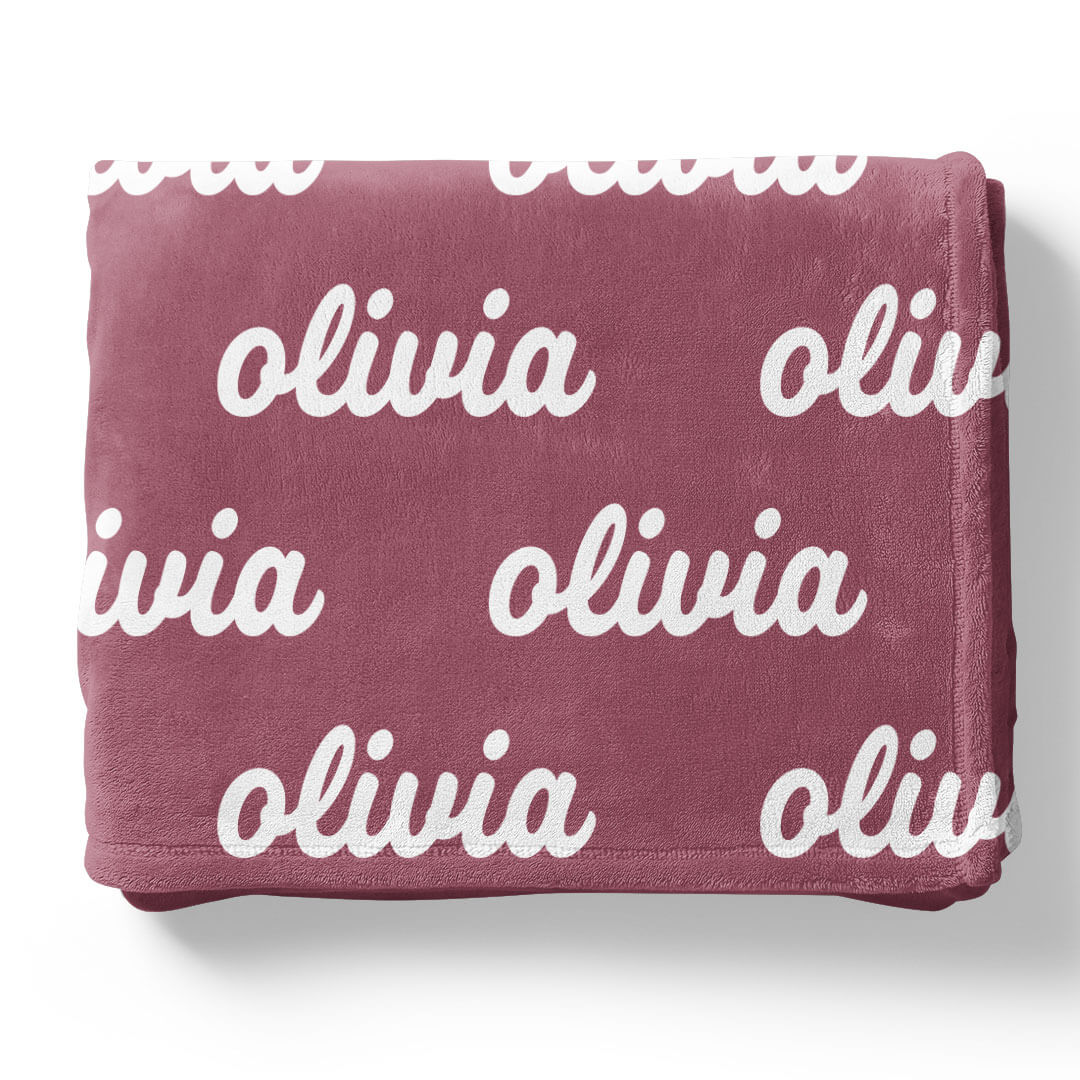 Violet Tones Personalized Color Blanket