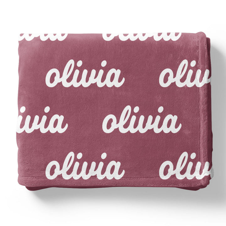 Violet Tones Personalized Color Blanket