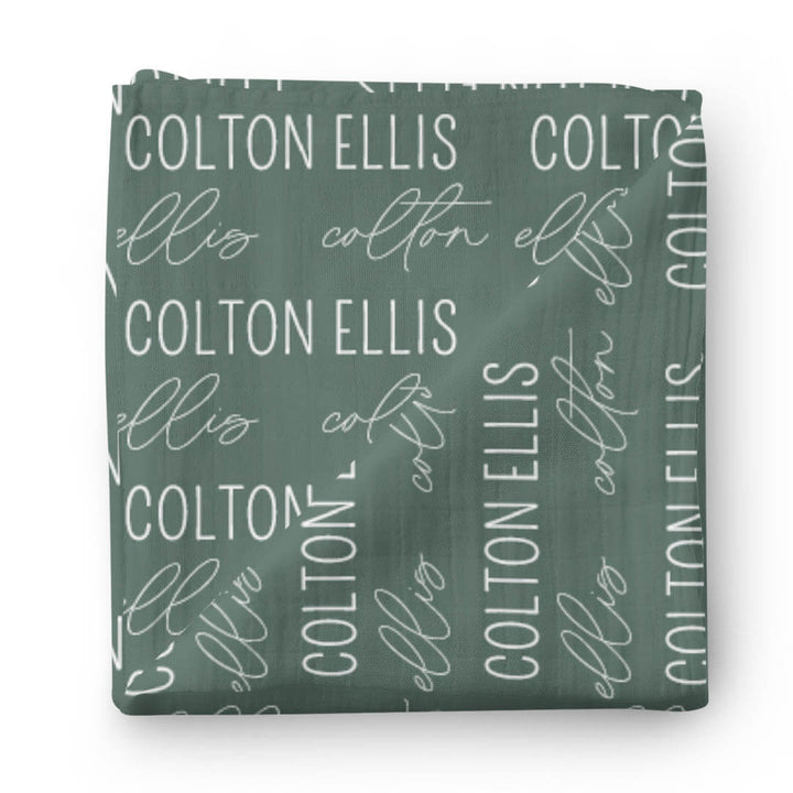 Personalized Baby Name Swaddle Blanket