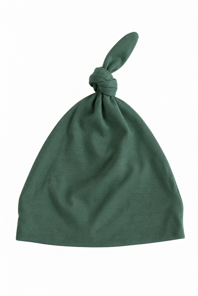 Bamboo Knotted Hat Emerald